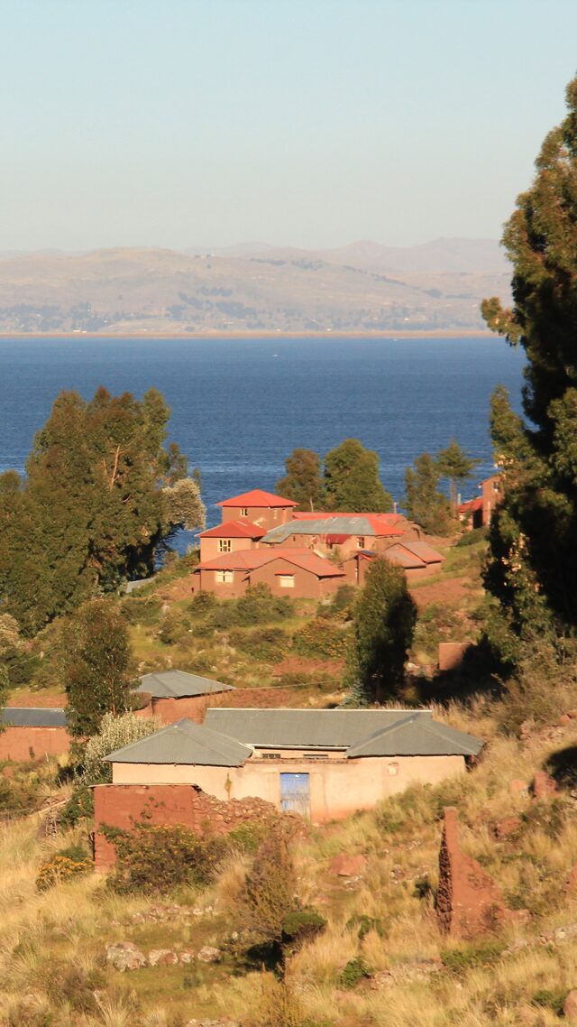 Local Houses On Titicaca Lake